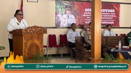 Bupati Gunungkidul Tinjau Program Gotong Royong Infrastruktur di Kalurahan Giritirto